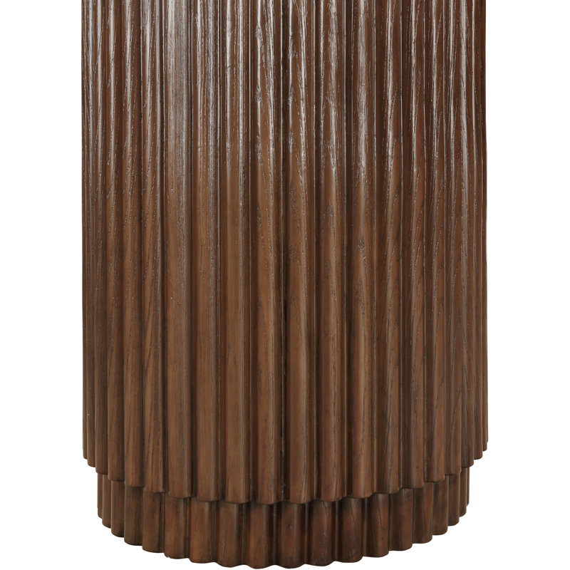 Table de bout en bois massif Ronin, Brun