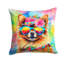 Pomeranian Hippie Dawg Fabric Decorative Pillow