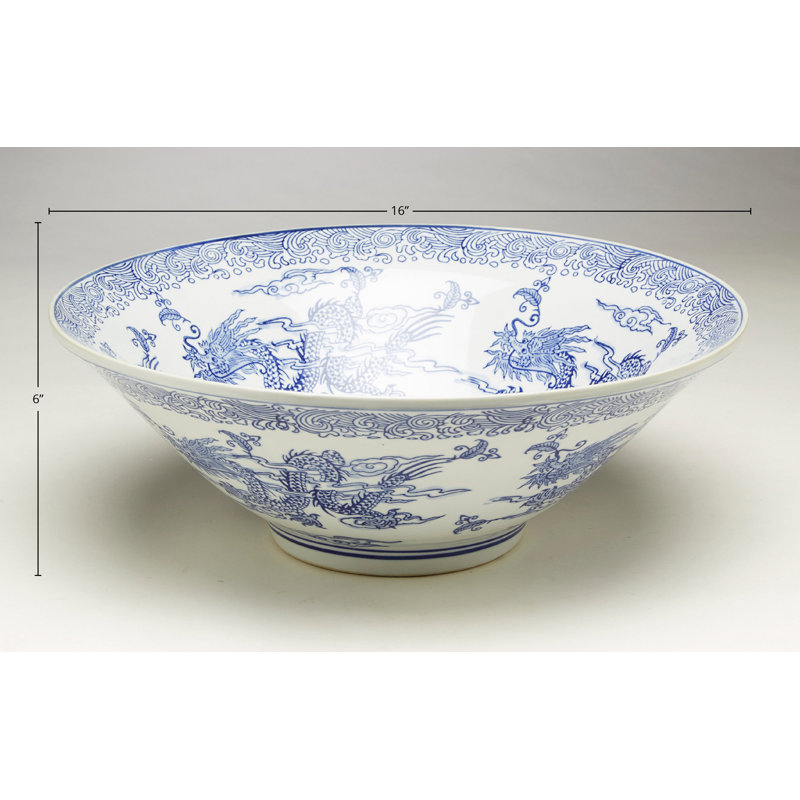 Dragon Flared Decorative Bowl