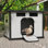 Cage à canard pour l'extérieur, maison de canard résistante aux intempéries avec conception et ventilation faciles à nettoyer - Abri de nuit en plastique pour canards de cour (2 à 3 canards)