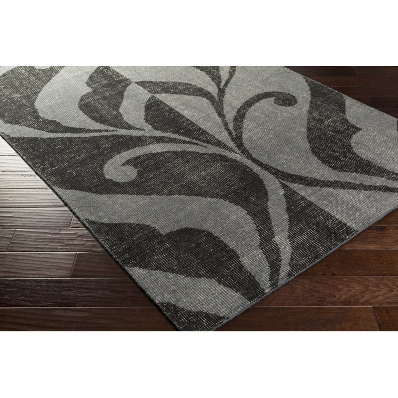Tapis turquoise en laine Paradox, Rectangle 5 pi x 7 pi 6 po