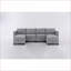 Canapé modulaire, canapé convertible en U modulaire à 4 places avec sièges de rangement | Gris clair | Standard-2056778904