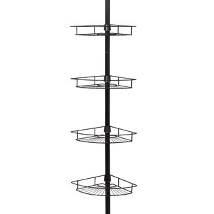 Vernita Tension Pole Stainless Steel Shower Caddy Rebrilliant
