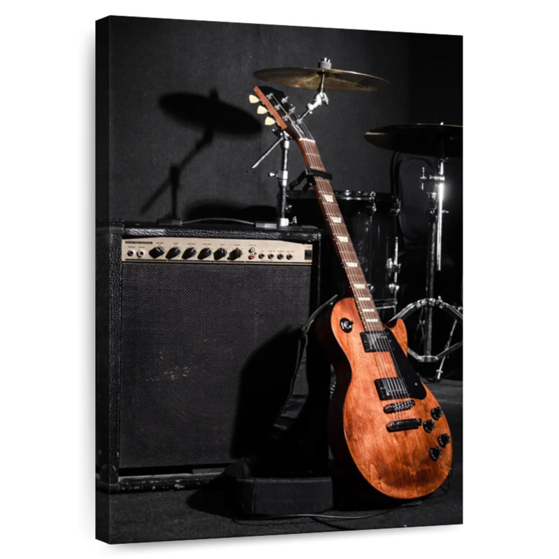 Abarca, bande d'instruments de musique, H 36 po x l 24 po