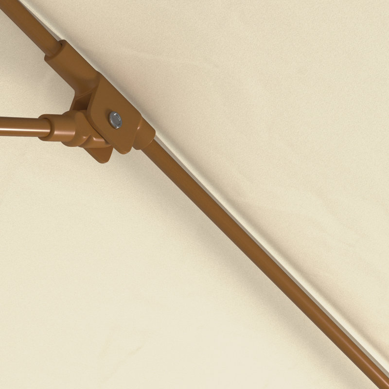 Parasol en bois de teck 11 pi, Canevas