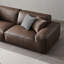 Causeuse modulaire en cuir véritable Coffee Coffee-1112065581