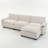 113" Modern 3+1 L-Shaped Corduroy Fabric Sofa,Modular Sectional Cloud Couch W/Ottoman,35D High-Resilience Sponge&Double-Layer Thick Cushion,Cup Holders,Storage Bags-1897100363