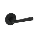 Kinsella Privacy Lever with Stepped Round Rose in Satin Nickel
