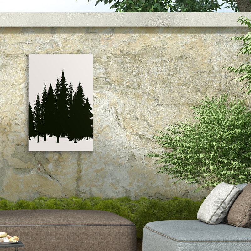 Kubistika  Tannenwald  Outdoor  Canvas, H 12 po x l 19 po