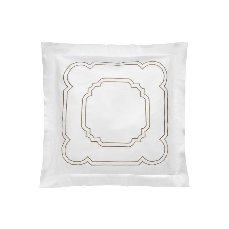 Artemide Embroidery By DEA Cotton Pillow Sham, Euro