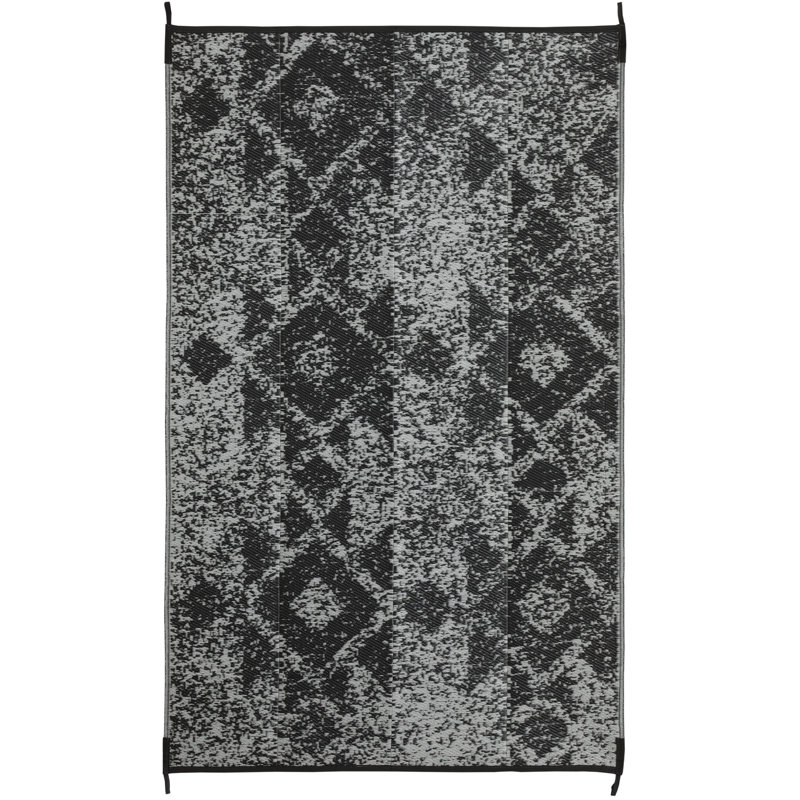 Costa Rica Grey Outdoor Rug, Rectangle 5' x 8'
