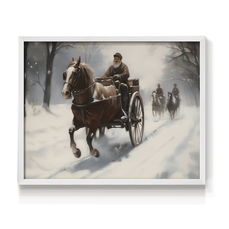 «Chirstmas Art-M III», reproduction encadrée, H 16 po x l 20 po, Blanc