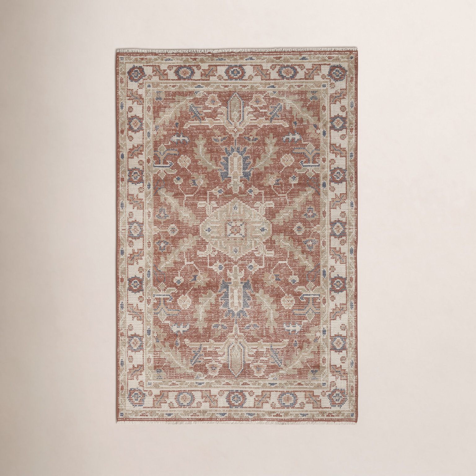 Hand-Knotted Oriental Wool Rug, Rectangle 5' x 8'