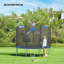 Songmics Round Backyard Trampoline with Safety Enclosure-29314111