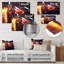 «Exotic Car In The Neon Street II» - art mural en métal Neon Car-92740664