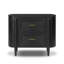 Tolle Nightstand-Drifted Matte Black Veneer