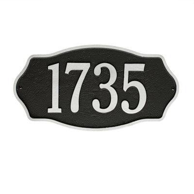 Hampshire 1-Line Wall Address Plaque
