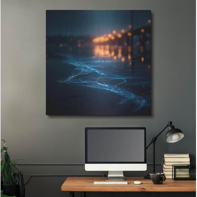  'Tides Of The Altered Mind 2' by Ann Klee Metal Wall Art, 36" x 36"