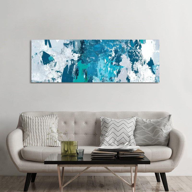 The Creation Of Adam by Michelangelo - Panoramic Painting on Canvas, 30.48 cm H x 91.44 cm W x 1.91 cm D, No Frame
