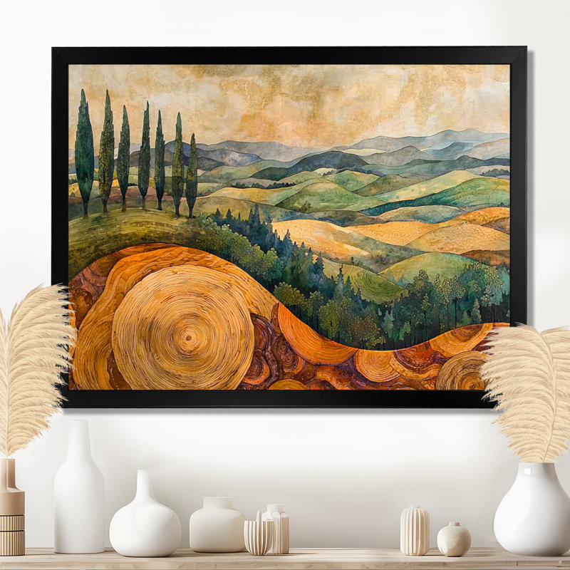 Crumrine - art mural vignoble, Reproduction d'une seule photo avec cadre, Noir, H 12 po x l 20 po