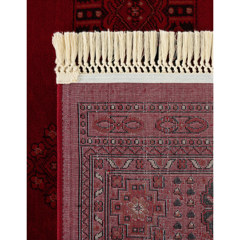 Tapis oriental rouge Amro, Square 5'3"