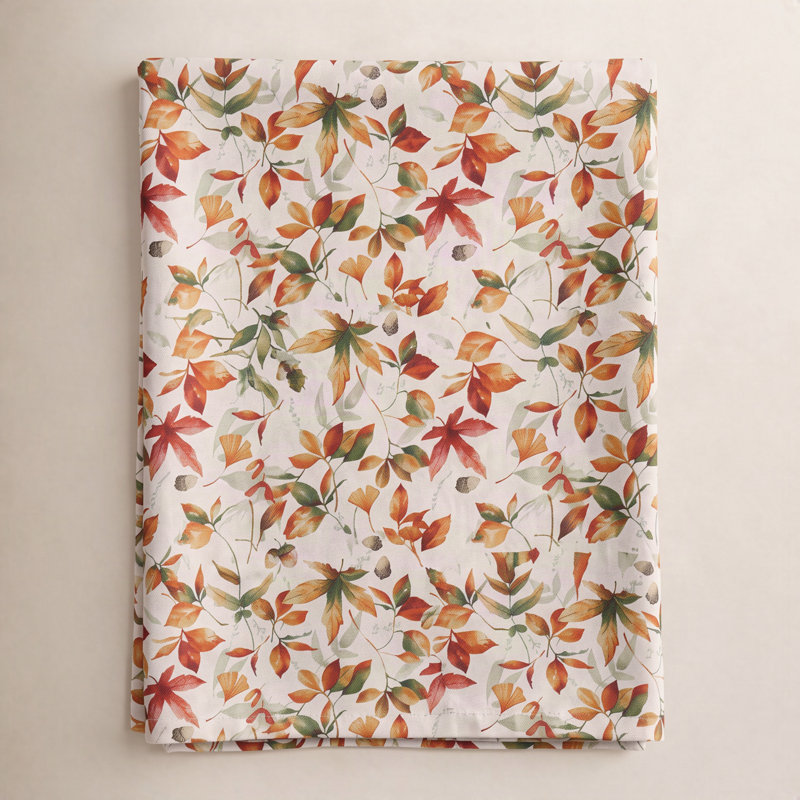 Lilburn Fall Leaf Tablecloth, 120" L x 70" W