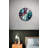 Marble Wall Clock – Silent, Tempered Glass, Abstract Design-83260407