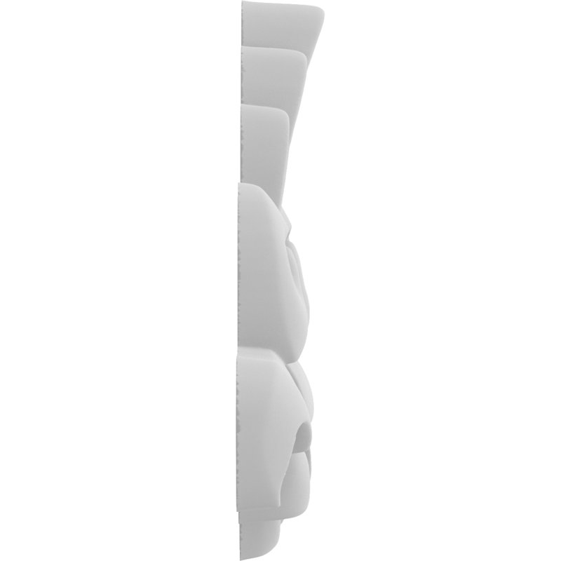 Rosette Sheffield, H 2,5 po x l 2,5 po x P 0,38 po