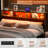 Kulthum Upholstered Headboard with Storage Bags-1151887799-1151887792