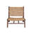 Mahogany Wood and Handwoven Water Hyacinth Chair