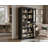Veera Palace Imports 100% Solid Wood 6-Shelf Bookcase, Clear Glass Doors, Adjustable Shelves, 32" Wide, 71.5" Tall-942616671