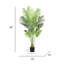 Faux palmier Areca dans un pot noir-252935534