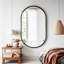 Metal Oval Mirror