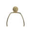 Lighting, H 25 po, lampe de table, abat-jour noir, résine brune, contemporain