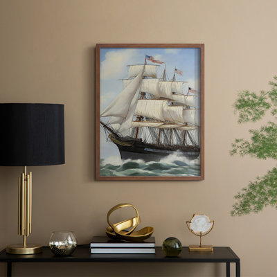 NAUTICAL Series LXVII, reproduction encadrée - bois massif