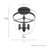 Belltown 3 - Light 13'' Unique/Statement Urn Semi Flush Mount-71474007