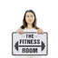 Fitness Room Vintage Style 13 Inch x 20 Inch Plastic Sign