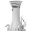 Silver/White 13.75" Porcelain Table Vase