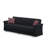 Palmeri 88'' Upholstered Tight Back Convertible Sofa-672609351