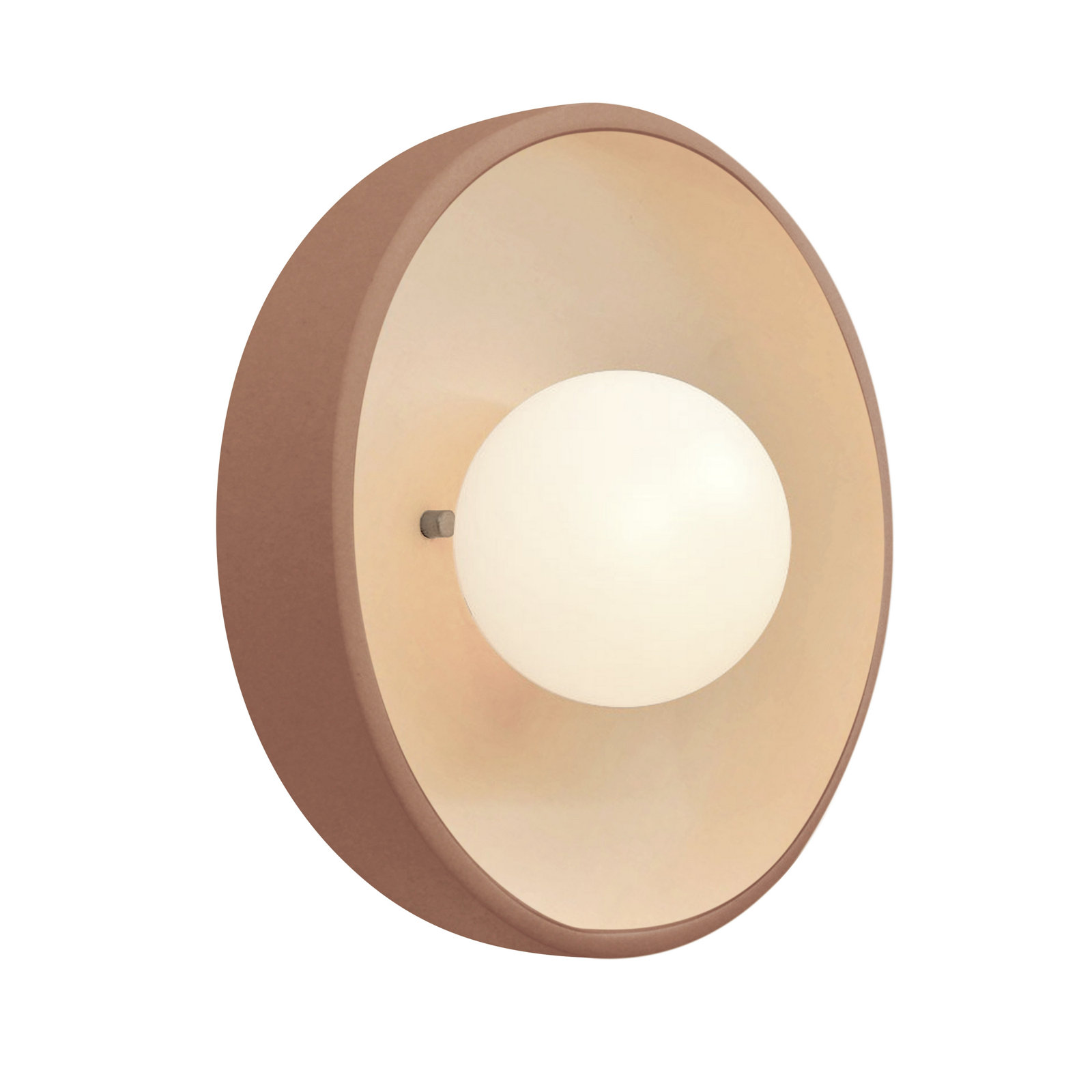 Ambiance - Flush Coupe ADA Wall Sconce - Antique Gold, Adobe