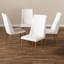 Micayah Parsons Side Chair in White Faux Leather, 37.99'' H X 18.11'' W X 24.8'' D-29832830-29832831
