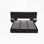 Storage Velvet Upholstered Hydraulic Platform Bed with 2 Shelves, 2 Reading Lamps and USB Port-2904566
