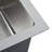 vidaXL Kitchen Sink with Strainer, Stainless Steel Top-Mount Sink, Fast Drainage, Anti-Corrosion-85501559-85501560