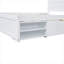 Lit plateforme double avec tiroir et deux tablettes-2083112030