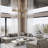 24-lights Chandelier,wagon Wheel Chandelier With Glass Shade-1143814012