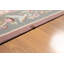 Tapis de zone en laine beige/rose 6 pi x 9 pi one-of-kind à la main noué la Gearhart
