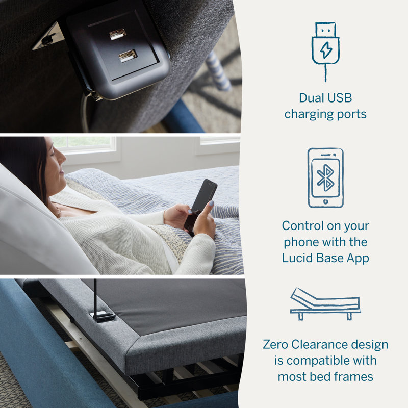 Wayfair Sleep Hilversum Deluxe Adjustable Bed with Wireless Remote, Twin XL