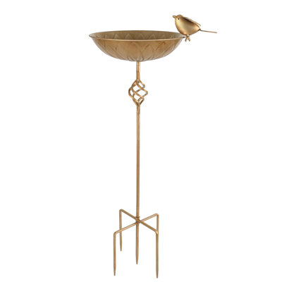 Metal Bird Bath for Outside