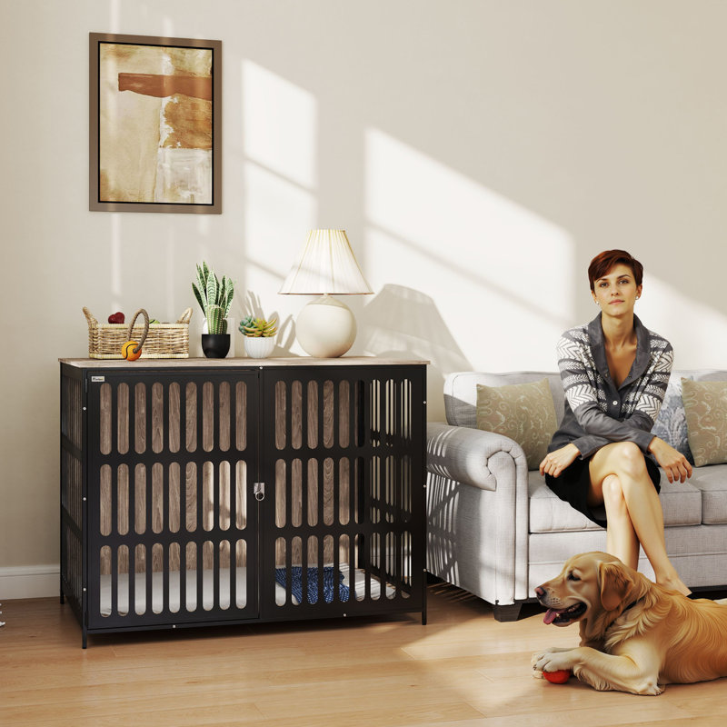 Steel Furniture Style Crate with 1 Door, 92cm H x 118cm W x 80cm D