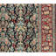 Tapis noir et rouge de haute qualité noué à la main